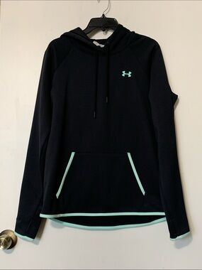 Under Armour Black Hoodie with Mint Accents